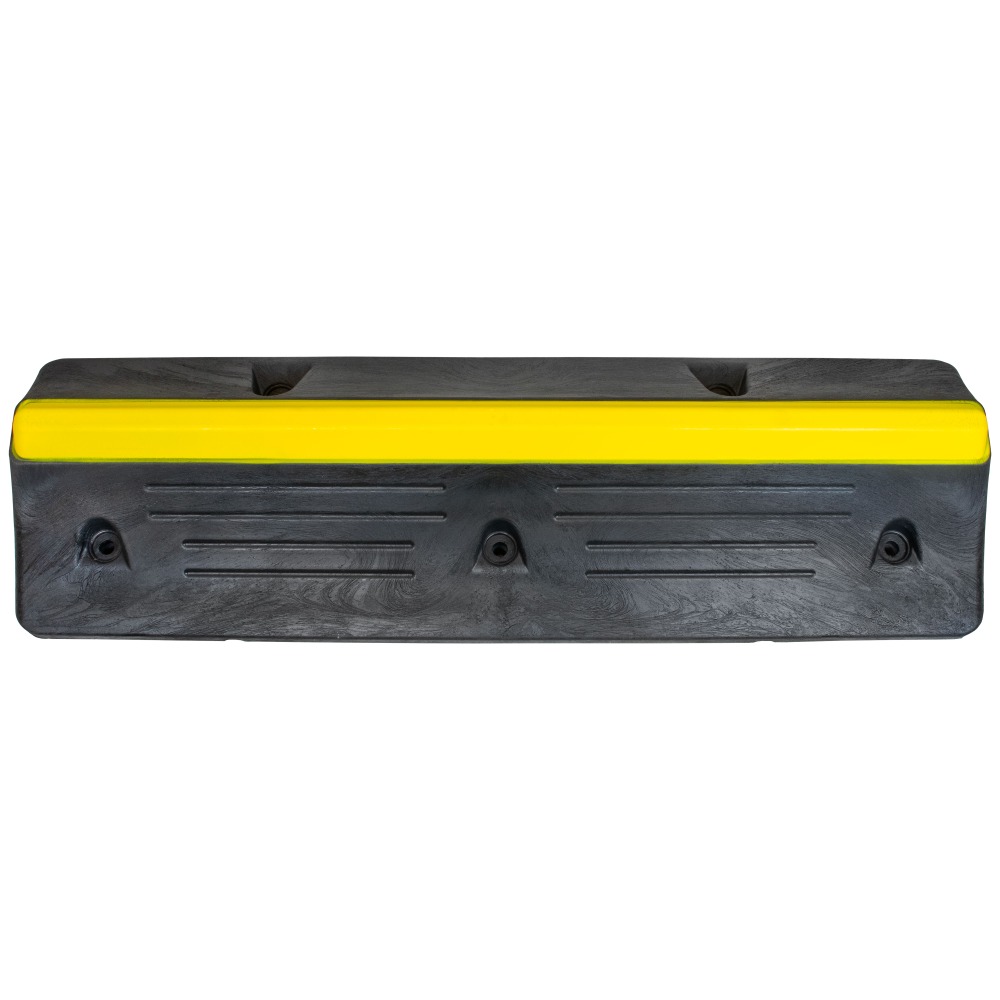 HGV Truck Wheel Stop - 100% Black Recycled PVC - 1000 x 300 x 150mm