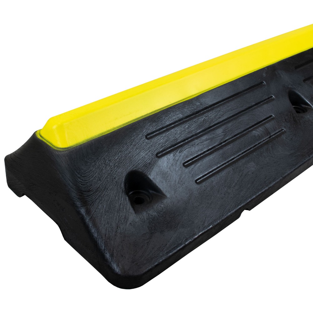 HGV Truck Wheel Stop - 100% Black Recycled PVC - 1000 x 300 x 150mm