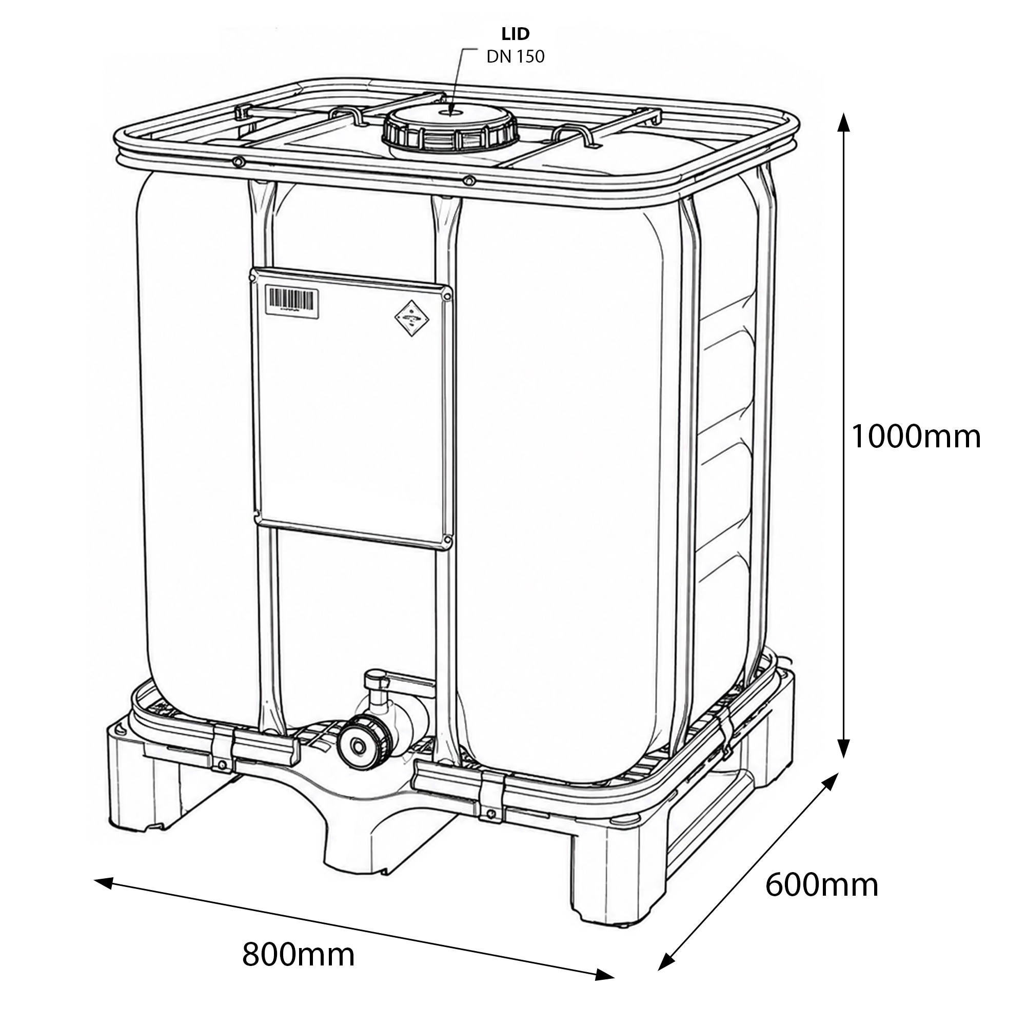 300 Litre COMPACTline - New IBC Container