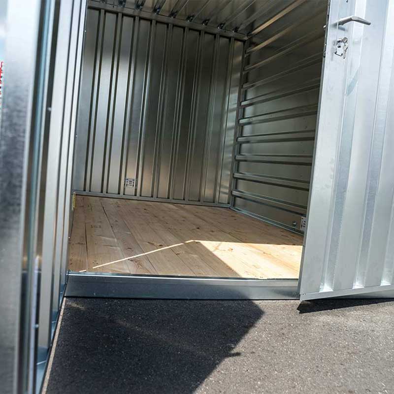 1m x 1.2m Flat Pack Storage Container with Single Door