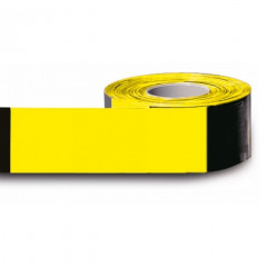 Traffic-Line Non-Adhesive Barrier Tape - 500m x 80mm - Black and Yellow