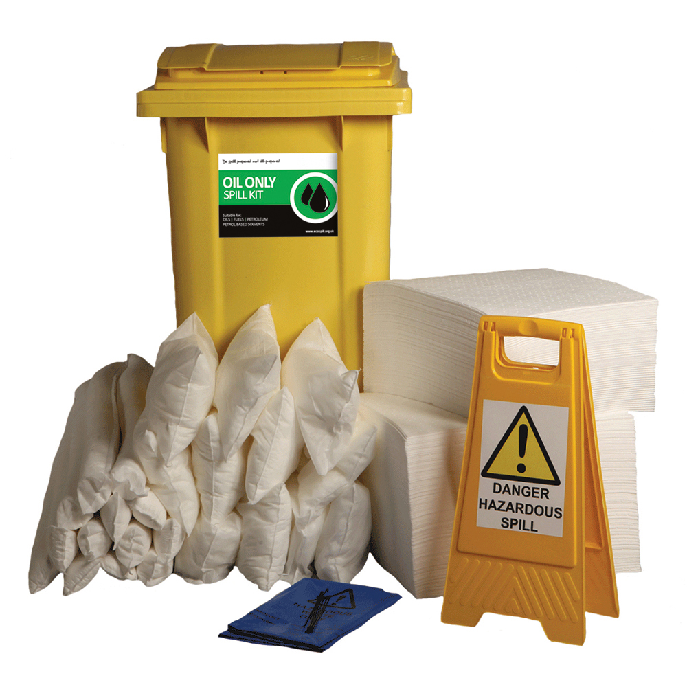 360 Litre Oil Spill Kit - Wheeled Bin