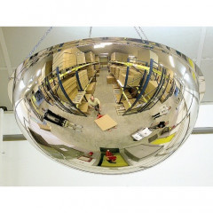 450mm Diameter PMMA Half Sphere 360 Degree Security and Surveillance Mirror