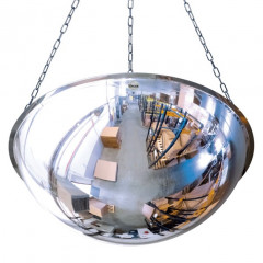 800mm Diameter PMMA Half-Sphere 360 Degree Industrial Safety Dome Mirror