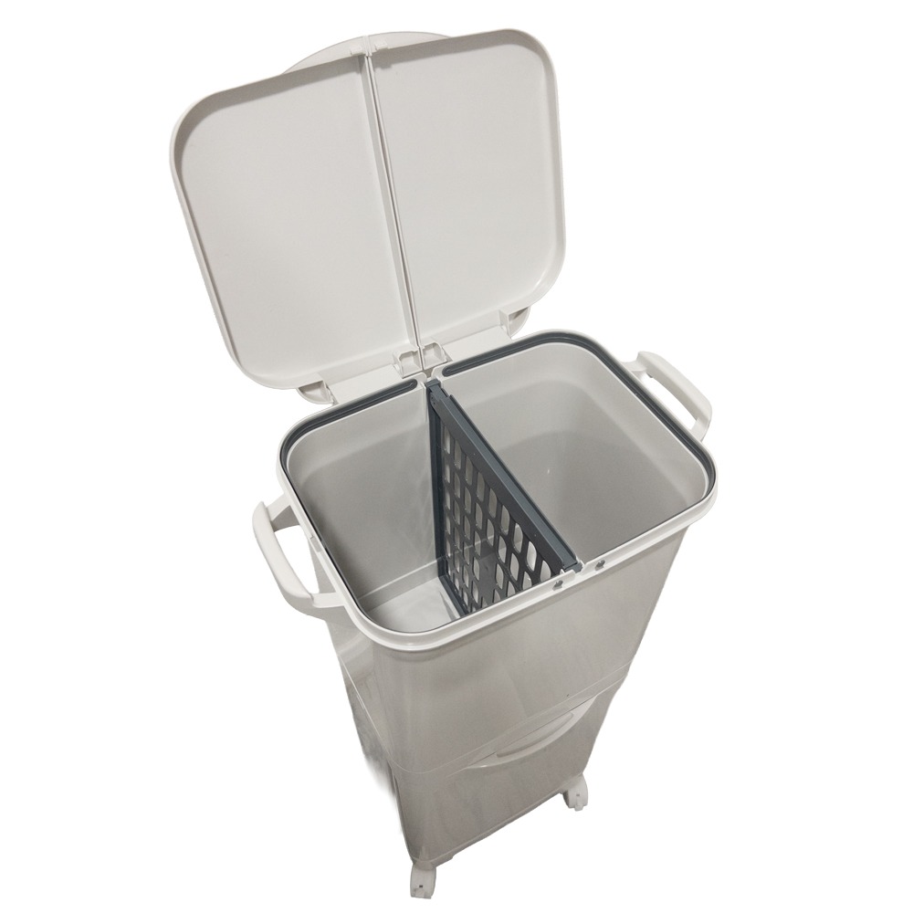 Kitchen Rubbish Bin on Wheels - 38L