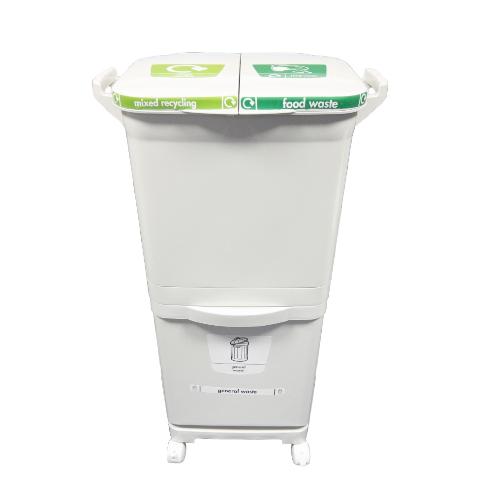 Kitchen Rubbish Bin on Wheels - 38L
