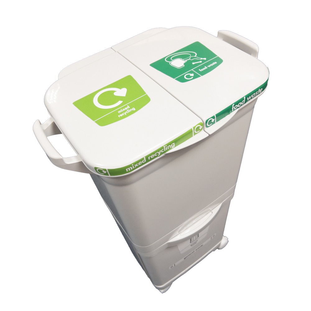 Kitchen Rubbish Bin on Wheels - 38L
