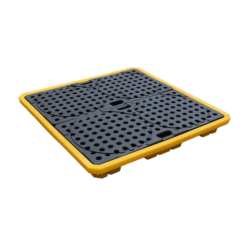 4 Drum Low Profile Spill Pallet / Drip Tray - Kingfisher Direct Ltd