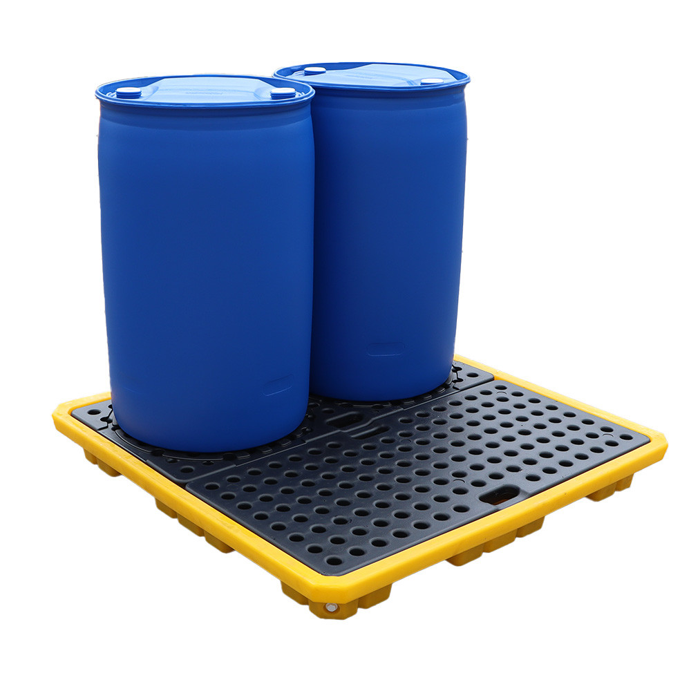 4 Drum Low Profile Spill Pallet / Drip Tray