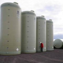 40000 Litre Vertical GRP One Piece Storage Tank