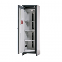 Lithium Battery Charging Storage Cabinet - Four Shelves and Two Vertical Charging Strips