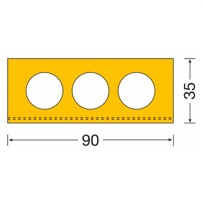 Heavy Duty Loading Bay Impact Buffer - 35 x 90mm - 1 Metre Length
