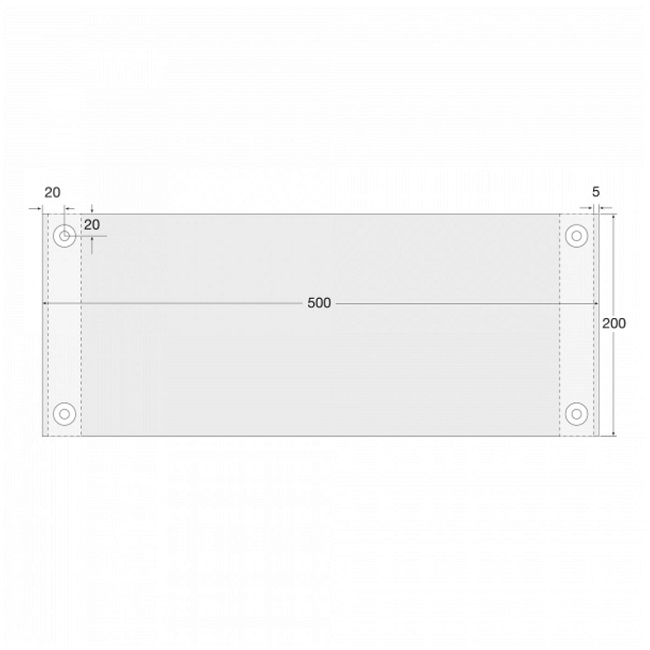 Column Protection Pads - Rectangular - 500 x 200 x 20mm