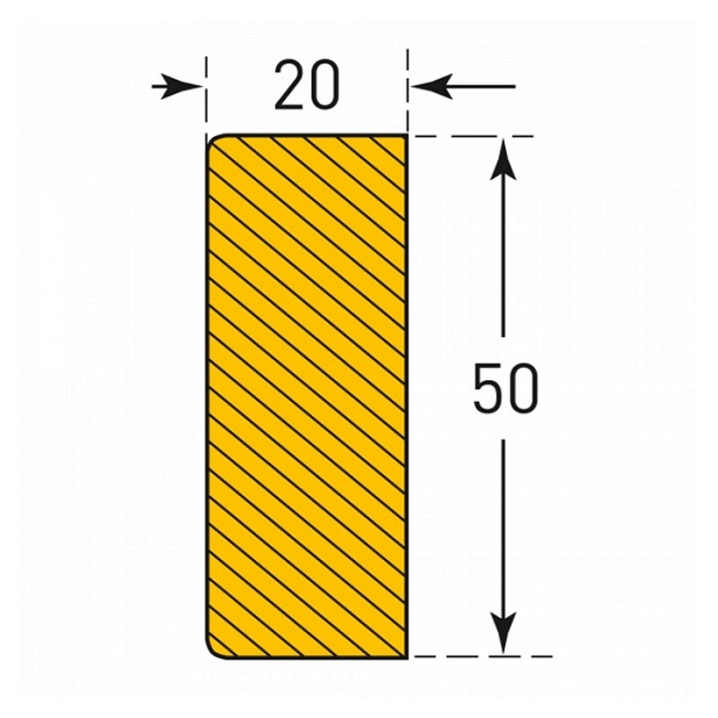 Rectangle Adhesive Surface Protection Guard - 5m Length