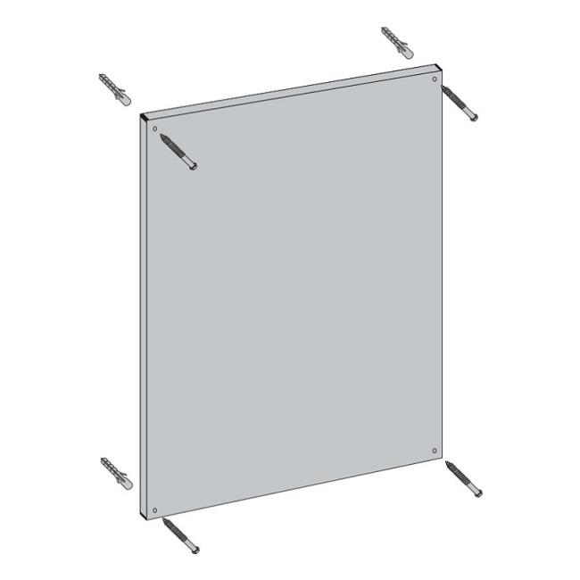 400 x 600mm PMMA Shatterproof Flat Mirror