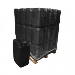 25 Litre Stackable Plastic Jerry Can - x48 Pack - Black