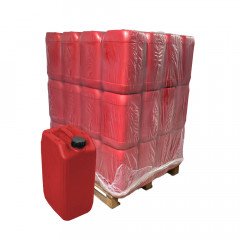 25 Litre Stackable Plastic Jerry Can - x48 Pack - Red