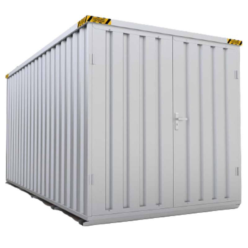 4m x 2m Flat Pack Storage Container with Double Wing Doors - Kingfisher  Direct Ltd