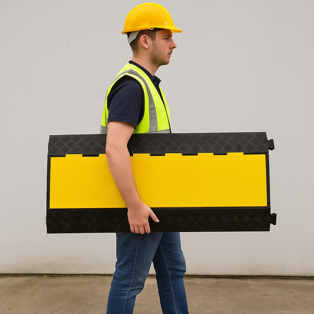 5-Channel Heavy Duty Cable Protector Ramp – Vehicle Rated