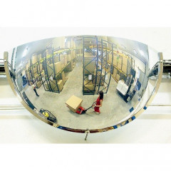 800mm Diameter Polymir Quarter-Sphere 180 Degree Industrial Safety Mirror