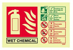Glow in the Dark Wet Chemical Sign - PVC - 105x155mm