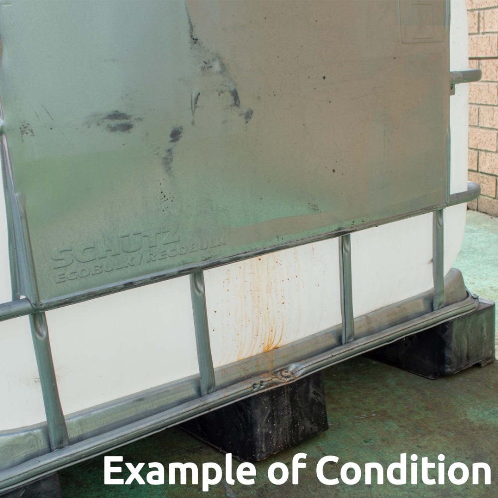 500 Litre Reconditioned IBC - Plastic Pallet - Grade B