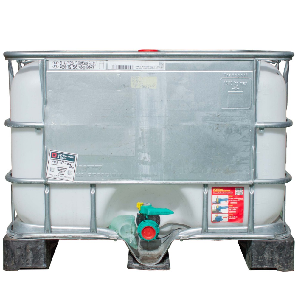 500 Litre Reconditioned IBC - Plastic Pallet - Grade B