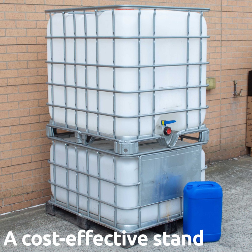 500 Litre Reconditioned IBC - Plastic Pallet - Grade B