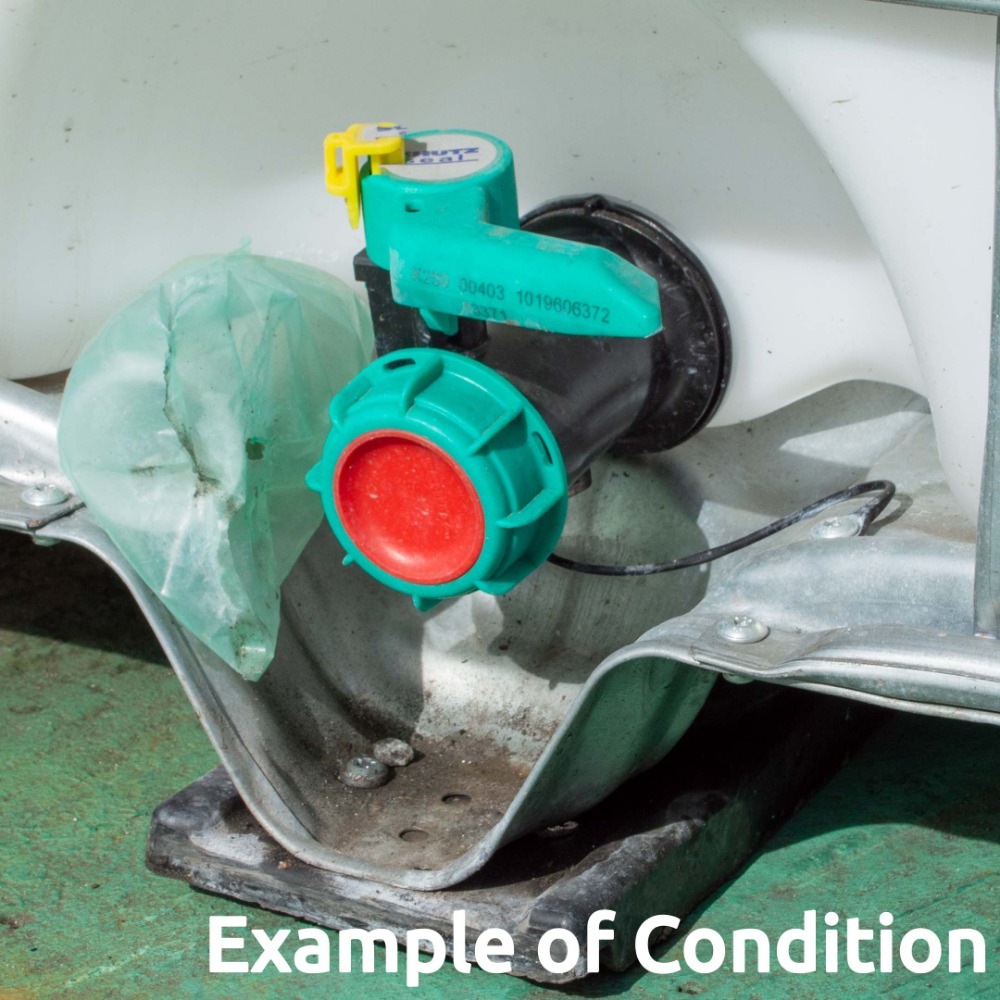 500 Litre Reconditioned IBC - Plastic Pallet - Grade B