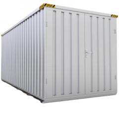5m x 2m Flat Pack Storage Container with Double Wing Doors