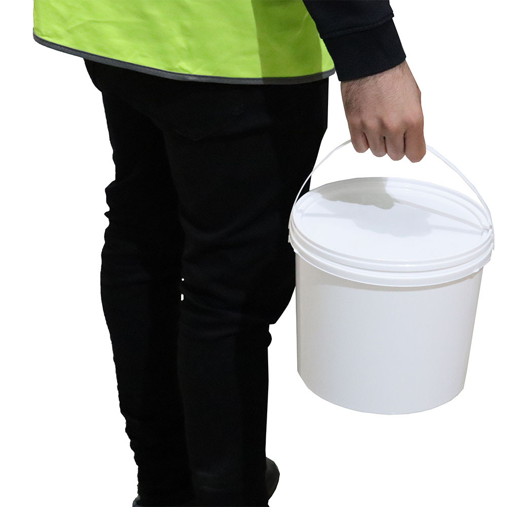5 Litre Plastic Bucket with Tamper Evident Lid - Half Pallet