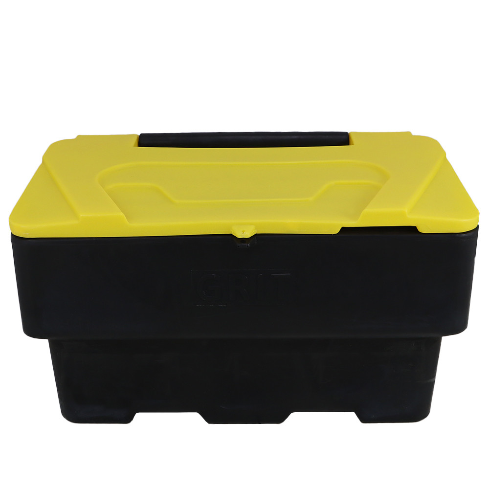 Lockable 190 Kg Grit Bin with 6 x 25kg White De-Icing Salt