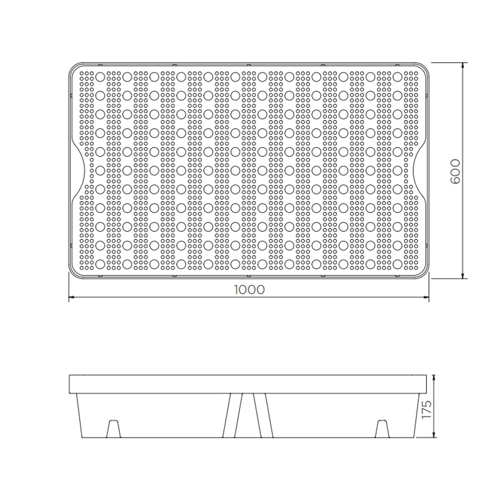 60 Litre Spill Bund With Grate