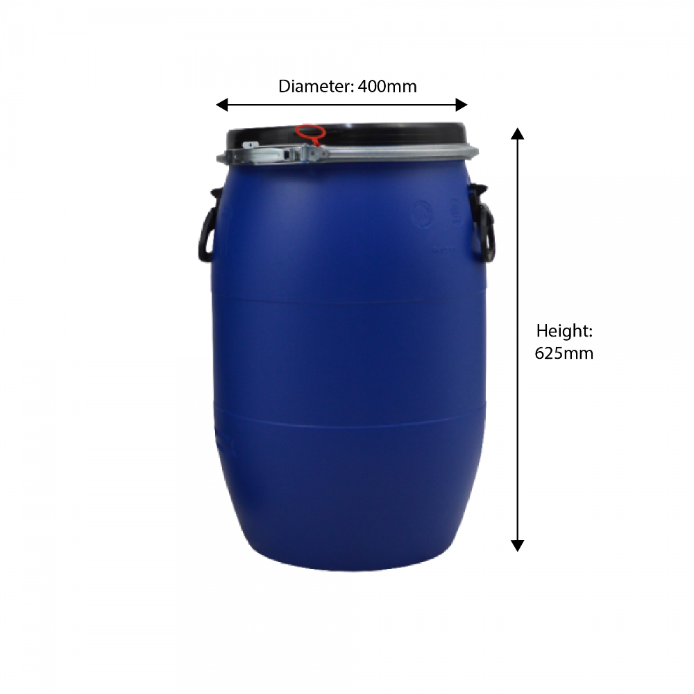 Food Certified Plastic Open Head Drum 60 Litre