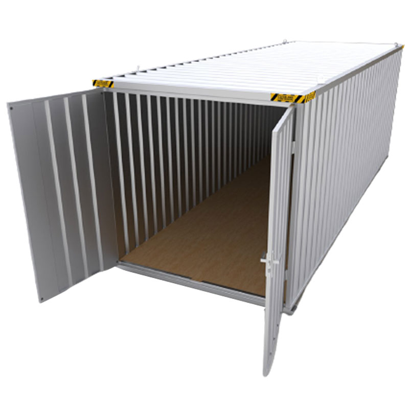 6m x 2m Flat Pack Storage Container with Double Wing Doors - Kingfisher ...