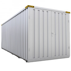 6m x 2m Flat Pack Storage Container with Double Wing Doors