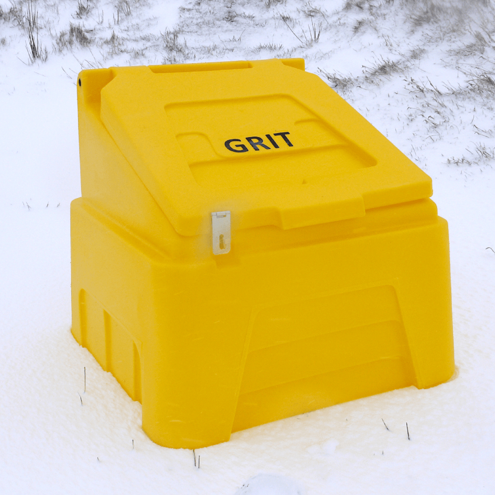 7 Cu Ft Grit Bin with 200kg White Rock Salt