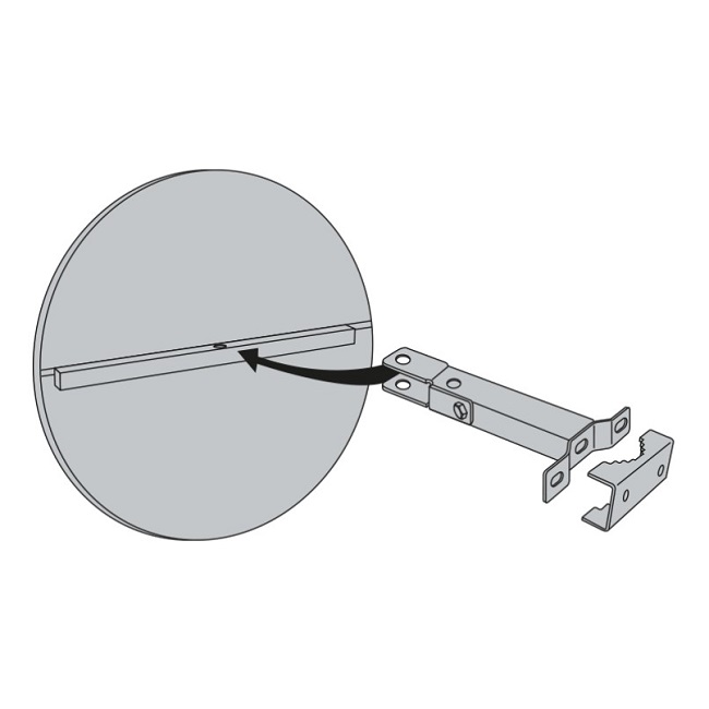 600mm Diameter Stainless Steel Heavy Duty Industrial and Workplace Mirror