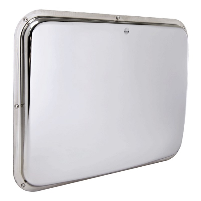 800 x 600mm Stainless Steel Heavy Duty Industrial and Workplace Mirror