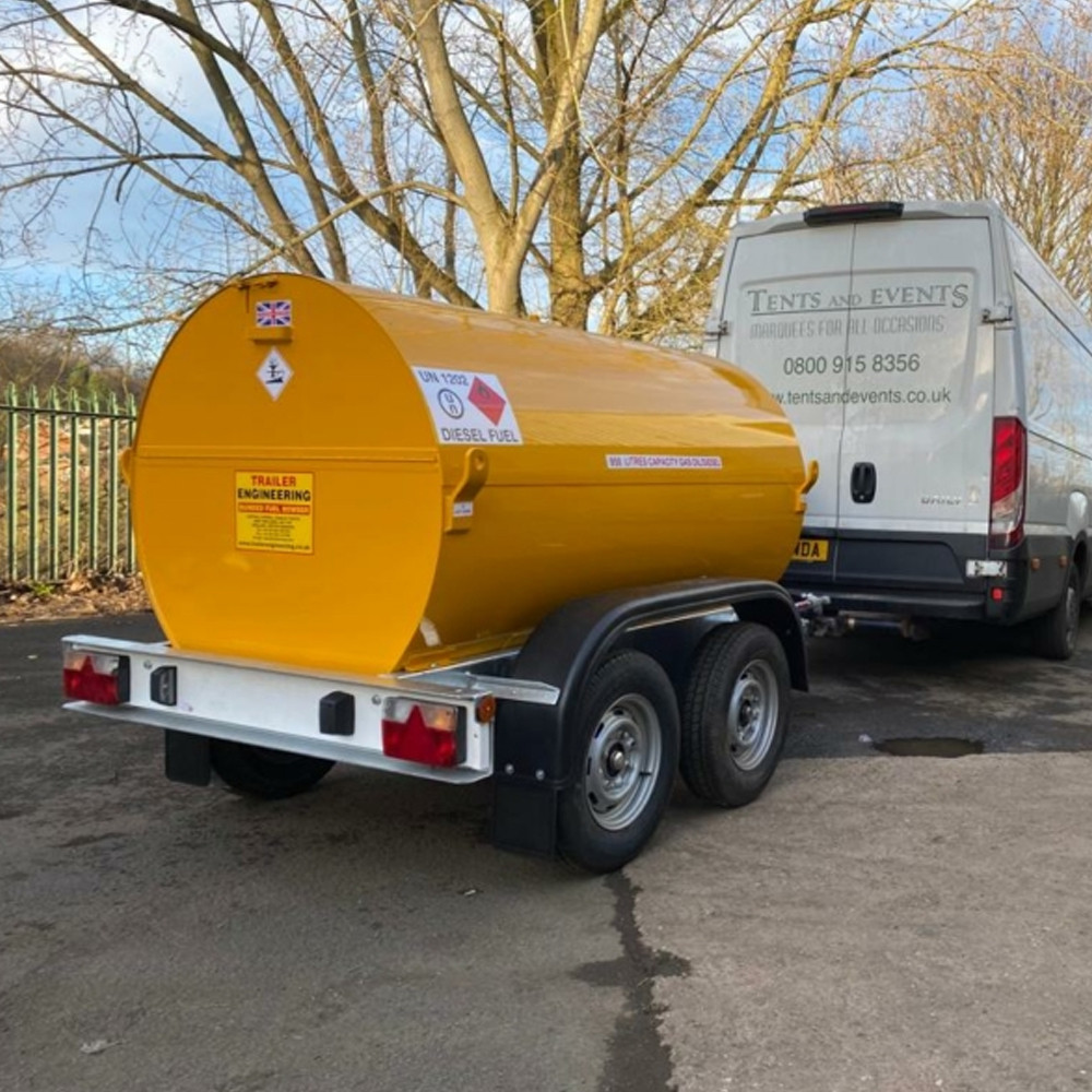 950 Litre U.N Approved Bunded Diesel Twin Axle EU Highway Bowser