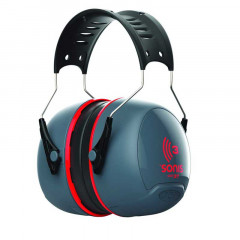 JSP Sonis 3 Adjustable Ear Defenders - SNR37 - Red