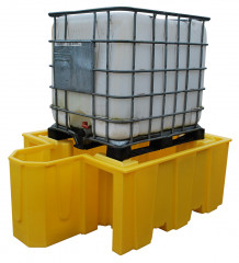 Single IBC Spill Bund with Integrated Dispensing Area - 1100 Litre 