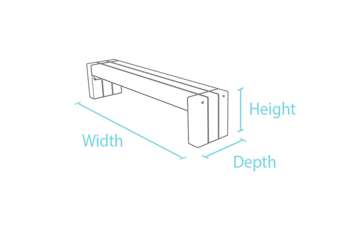 100% Recycled Plastic Calero Children's Bench
