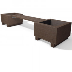 100% Recycled Plastic Iona Modular Bench