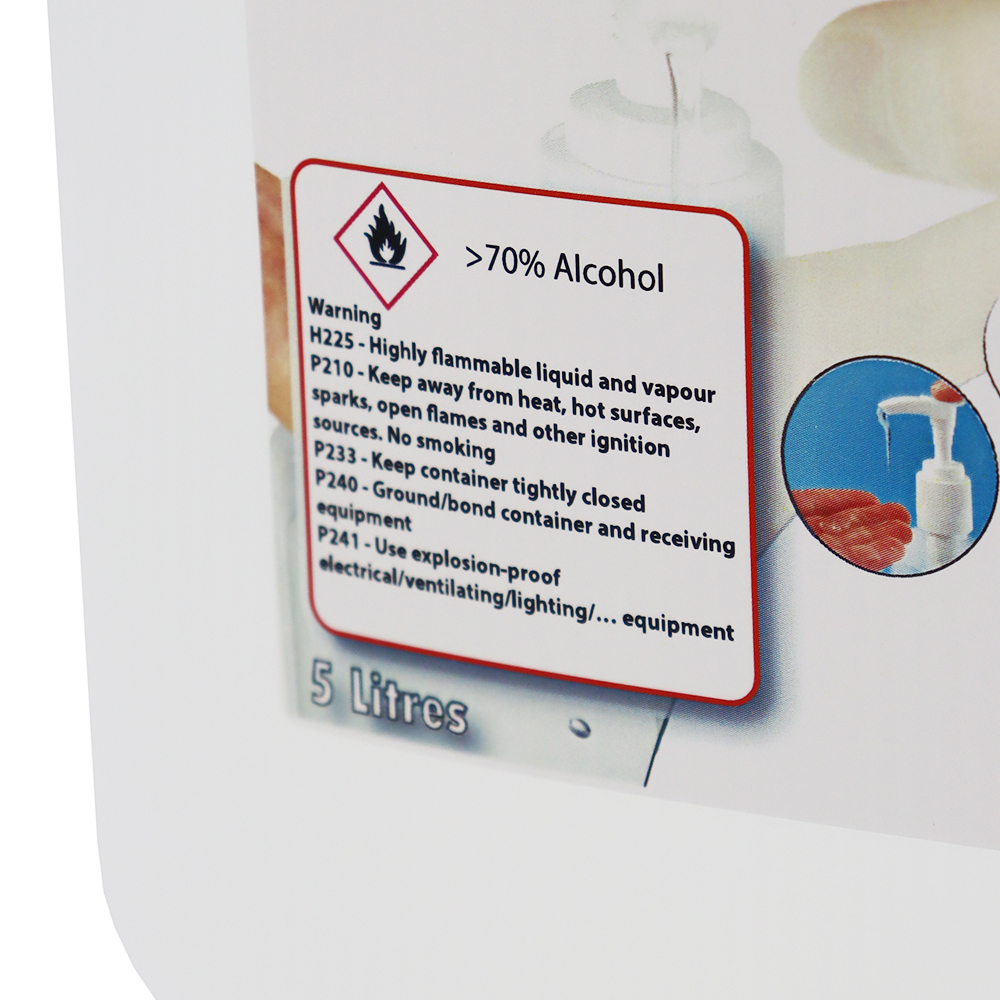70% Alcohol Hand Sanitiser Gel - 80 x 5 Litre - Half Pallet