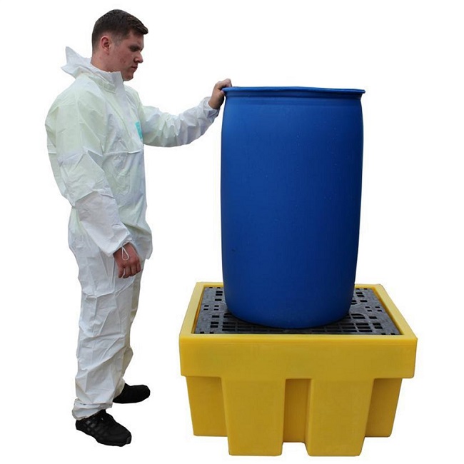 Single Drum Spill Pallet - 225 Litre Sump Capacity