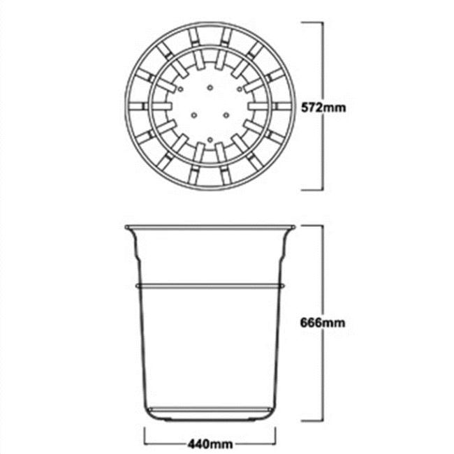 Bensham Park Litter Bin - 82 Litre