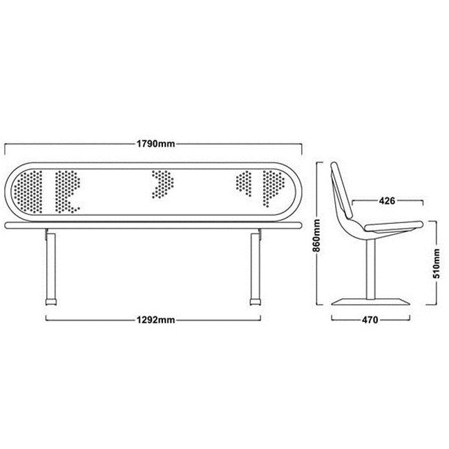 Ranger Seat - 1800mm Length