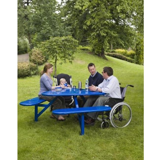 Park Ranger Table Wheelchair Friendly Ranger Tri-Table Picnic Table - Kingfisher Direct Ltd