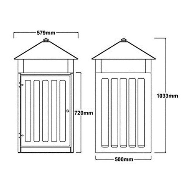 Sentinel Park Litter Bin - 107 Litre